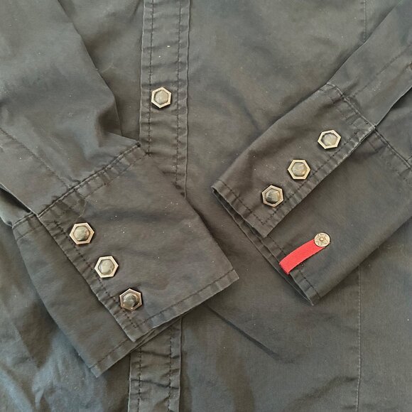 Vintage Redloop Levi's Black Western Button Up Shirt M - Picture 2 of 7